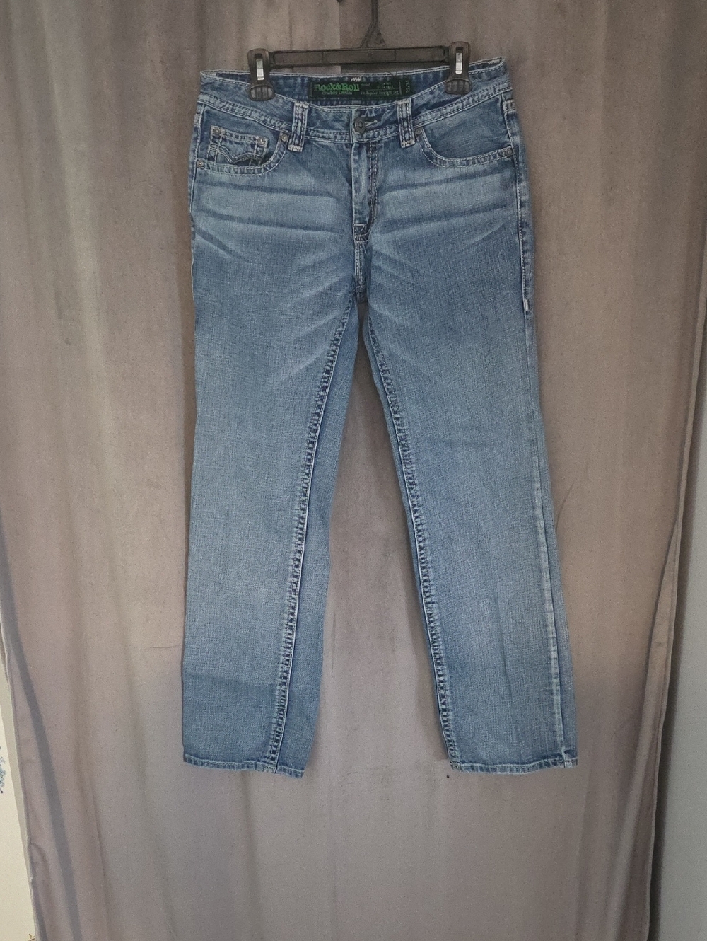 Rock & Roll Cowboy Denim Straight-Leg Men’s Jeans Size 32